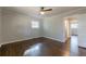 Bright bedroom featuring hardwood floors and ample natural light at 3377 Bobolink Cir, Atlanta, GA 30311