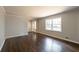 Hardwood floor living room with view of entryway at 3377 Bobolink Cir, Atlanta, GA 30311