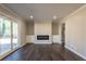 Living room features hardwood floors, fireplace and built-in shelving at 3377 Bobolink Cir, Atlanta, GA 30311
