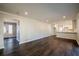 Open concept living room and kitchen area at 3377 Bobolink Cir, Atlanta, GA 30311