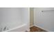 Modern bathroom showcasing a soaking tub and a glass-enclosed shower at 5665 Terremont Cir, Norcross, GA 30093