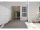 The patio has a sliding glass door leading into the home at 5665 Terremont Cir, Norcross, GA 30093