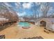 Community pool with a spa and adjacent gazebo at 5863 Wintergreen Rd, Norcross, GA 30093