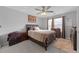 Bright bedroom with double bed and ample closet space at 3367 Lineview Dr, Ellenwood, GA 30294