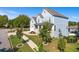 Another side view of the house showcasing the landscaping and walkway at 1553 Brunswick St, Lithia Springs, GA 30122