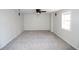 Bright bedroom with grey carpet and ceiling fan at 355 Holland Springs Way, Powder Springs, GA 30127