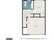 Lower level floor plan, including garage and bedroom at 5104 Leeshire Se Trl # 64, Atlanta, GA 30339