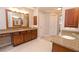 Bathroom with granite countertops and double sinks at 4703 Legacy Cove Ln, Smyrna, GA 30126