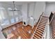 Spacious living room with hardwood floors and fireplace at 3473 Blanding Ct, Buford, GA 30519