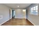 Hardwood floor bedroom with access to a shared bath at 2422 Tiffany Cir, Decatur, GA 30035