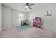 Neutral bedroom with ceiling fan, carpeted floors, and plenty of natural light at 2527 Dayview Ln, Atlanta, GA 30331