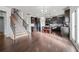 Open kitchen with stainless steel appliances and an island at 2527 Dayview Ln, Atlanta, GA 30331