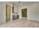 Basement recreation area with a wet bar and an olive green accent wall at 4265 Haynes Cir, Snellville, GA 30039