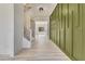 Modern staircase with metal railings leading to the second floor at 4265 Haynes Cir, Snellville, GA 30039