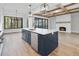 Modern kitchen with large island and stainless steel appliances at 210 Carl Sanders Dr, Acworth, GA 30101