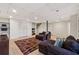 Spacious basement with recessed lights, shelving, and comfortable seating at 3536 Evans Ridge Trl, Atlanta, GA 30340