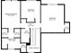 Second floor plan featuring three bedrooms, three baths, and walk-in closets at 3536 Evans Ridge Trl, Atlanta, GA 30340