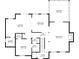 First floor plan featuring the living room, sunroom, kitchen, bedroom, and dining area at 3536 Evans Ridge Trl, Atlanta, GA 30340