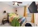 Bright bedroom with a queen-size bed and large window at 1680 Perserverence Hill Nw Cir # 23, Kennesaw, GA 30152