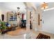Entryway with tile floors, columns, and views to living and dining areas at 1680 Perserverence Hill Nw Cir # 23, Kennesaw, GA 30152