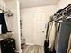 View of the closet with wire racks and plenty of storage space at 4079 Woodridge Way, Tucker, GA 30084