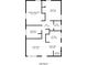 Floorplan showcasing the layout of the bedrooms, bathrooms, kitchen, and living spaces within the 904 sq ft home at 2720 Santa Barbara Nw Dr, Atlanta, GA 30318