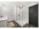 Bathroom with double vanity and walk-in shower at 260 18Th St # 10320, Atlanta, GA 30363