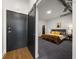 Primary bedroom with plush bedding and modern decor at 260 18Th St # 10320, Atlanta, GA 30363