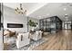 Modern lobby with fireplace, comfortable seating, and stylish decor at 260 18Th St # 10320, Atlanta, GA 30363