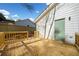 Charming back deck with wood flooring and backyard access at 2442 Connally Dr, Atlanta, GA 30344