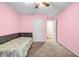 Cozy bedroom with gray carpet and a neutral color palette at 5732 Village Loop, Fairburn, GA 30213