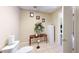 Small bathroom with toilet and decorative plant at 225 Eagles Nest Cir, Carrollton, GA 30116