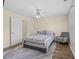 Neutrally decorated bedroom with comfortable furniture and wood-look floors for a relaxing atmosphere at 2555 Flat Shoals Rd # 802, Atlanta, GA 30349