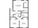Upstairs floor plan featuring primary bedroom with ensuite bath and walk-in closet and two additional bedrooms with a shared bathroom at 2555 Flat Shoals Rd # 802, Atlanta, GA 30349