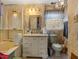 Bathroom with a bathtub, toilet, and vanity at 1480 Niskey Lake Sw Rd, Atlanta, GA 30331