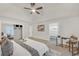 Main bedroom with a king-size bed and private access to the bathroom at 369 Antioch Rd, Dallas, GA 30157