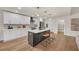 Modern kitchen with white cabinets and a large kitchen island at 369 Antioch Rd, Dallas, GA 30157