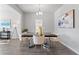 Dining room with dark wood table and stylish decor at 3178 Cedar Crest Way, Decatur, GA 30034