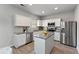 Modern kitchen with stainless steel appliances and island at 3178 Cedar Crest Way, Decatur, GA 30034