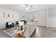 Spacious living room featuring hardwood floors and a cozy fireplace at 3178 Cedar Crest Way, Decatur, GA 30034