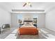 Main bedroom with orange bedding and ceiling fan at 3178 Cedar Crest Way, Decatur, GA 30034