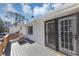 Private deck with fire pit and entrance to unit at 5514 Park S Pl, Atlanta, GA 30349