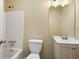 Clean bathroom with a shower/tub combo at 23 Faith Ct, Douglasville, GA 30134