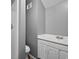 Basement bathroom with a shower and vanity at 23 Faith Ct, Douglasville, GA 30134