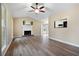 Bright living room with hardwood floors and fireplace at 23 Faith Ct, Douglasville, GA 30134