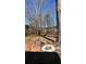 Partially wooded backyard with leaf covered ground at 3592 North St, Duluth, GA 30096