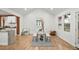 Modern dining area with hardwood floors and a stylish light fixture at 2049 Meador Se Ave, Atlanta, GA 30315