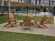 Community firepit with seating for residents at 2651 Stream Nw Ter, Atlanta, GA 30318