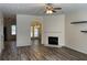 Spacious living area with fireplace and hardwood floors at 20 Pine Canyon Sw Dr # 41, Atlanta, GA 30331