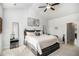 Main bedroom with high ceilings and ensuite bath at 110 Cobalt Dr, Fayetteville, GA 30214